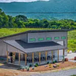 outside sky view of crow creek winery in pikeville