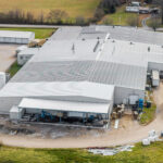 Up close aerial photo of a PEMB in jamestown tennessee