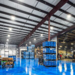 inside a steel metal building factory in jamestown tennessee