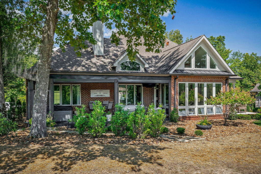 Exterior view of the Powers home in Fairfield Glade with the new outdoor living space addition